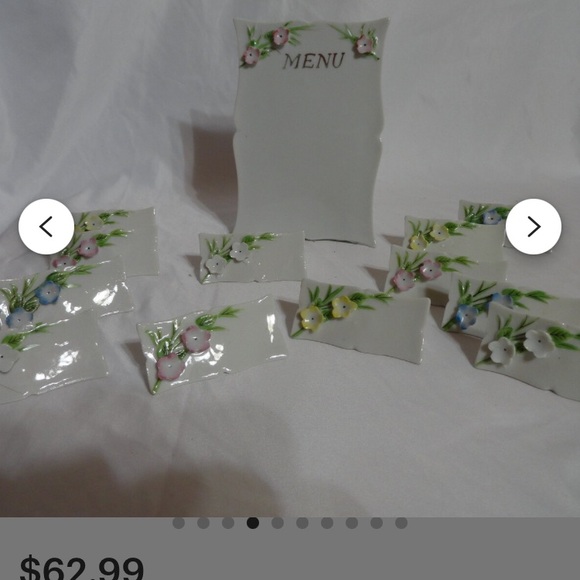 Vintage1950s Saks Fifth Avenue La Fleur place setting - Picture 9 of 11